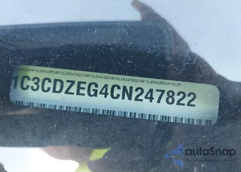 2012 Dodge Avenger Sxt Plus from USA, damaged, VIN 1C3CDZEG4CN247822